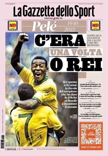 Gazzetta dello sport pele - dello,