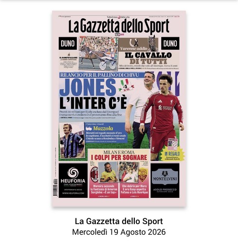 Gazzetta dello sport - gazzetta,
