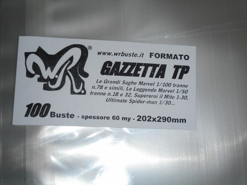 100 buste gazzetta tp - buste, wr